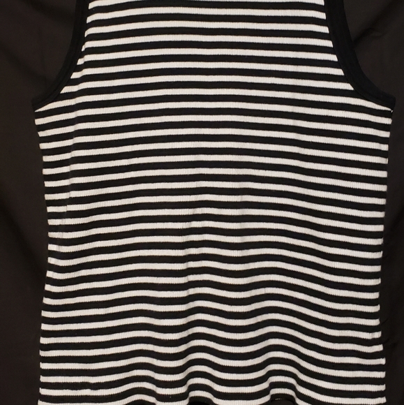 Ralph lauren womens striped/back&white tank top - Picture 2 of 4